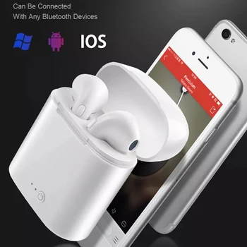 I7s TWS i7 Căști fără Fir Bluetooth Căști Aer Pavilioane Sport set cu Cască Cu Încărcare Cutie Pentru Apple iPhone Android