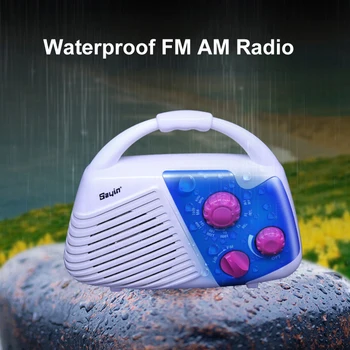 IPX4 rezistent la apa FM/AM Radio Radio Portabil Recevier Difuzor Puternic cu Sunet Șocant cele mai Bune Cadouri pentru Părinți, Prieteni