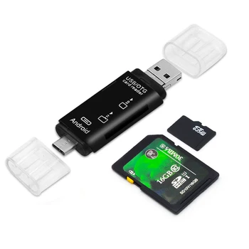 Kebidumei Universal 3 In 1 OTG Cititor de Carduri de Tip C & Micro USB si USB de Mare viteză USB2.0 OTG TF/SD Pentru Android Calculator Notebook