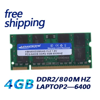 KEMBONA Noi 4GB pc2 6400 ddr2 800 MHz sodimm 200pin Laptop notebook RAM so-DIMM transport gratuit