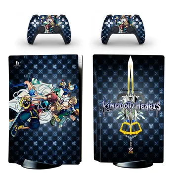 Kingdom Hearts PS5 Disc Standard Edition Piele Autocolant Decal Acoperire pentru PlayStation 5 Console si Controller PS5 Piele Autocolant Vinil