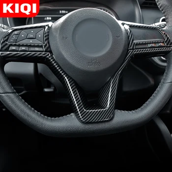 KIQI Fibra de Carbon Volan Masina Panou de Control Buton Capac Ornamental pentru Nissan Dayz Sunny Versa Altima Juke 2019 2020 2021 Acc.