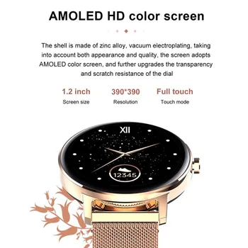 L01 Ceas Inteligent Femei Bărbați Bluetooth Apel Amoled Full Touch Monitor De Ritm Cardiac Multipe Sport Smartwatch