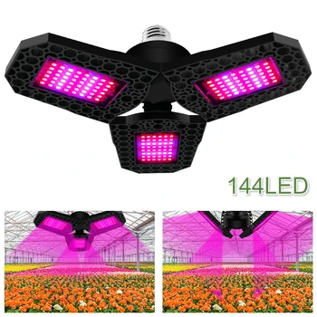 LED Fito Lampa E27 Full Spectrum Cresc de Lumină a Plantelor Bec AC85-265V Interior Răsaduri de Flori Cresc Cort Cutie Hidroponice Creștere Ușoară