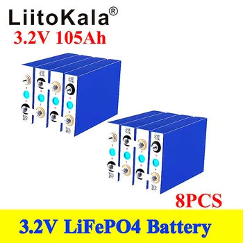 LiitoKala 3.2 V 100Ah 105Ah lifepo4 baterie 3C 300A descărcarea de gestiune pentru DIY 12V 24V 36V 48V 400Ah acumulator barca scooter caravana