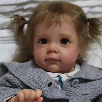 Maggi Bebe Renăscut Kit de 22 Inch cu Adevărat Renăscut Baby Doll Vinil Mucegai Corpul Moale la Atingere Neasamblate Gol Părți DIY Jucărie La Vanzare