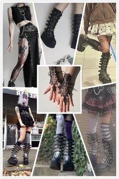 Marca Halloween Cadou De Mari Dimensiuni 34-48 Negru Stil Gotic, Punk Rece De Vițel Cizme Motocicleta Confortabil, Tv Cu Tocuri Platforma Femeie Pantofi