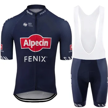 Mens Alpecin FENIX Ciclism de Îmbrăcăminte de Vară 2020 Ciclism Jersey Set Road Bike Wear Biciclete Salopete pantaloni Scurți de Biciclete de Curse Haine camasi