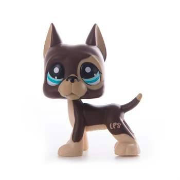 Mic Magazin de animale de Companie LPS Vechi Parul Scurt Pisicuta Collie Teckel Great Dane Câine Spaniel Figurine Model de Păpuși Jucării