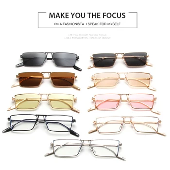 Moda Ochi de Pisică ochelari de Soare Pentru Femei Barbati Pătrat de Metal Cadru Retro Ochi de Pisică Ochelari de Soare Femei UV400 Umbrire Oculos De Sol