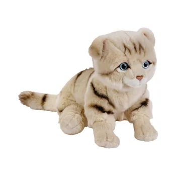National Geographic Pisica de plus Jucarii Realiste Scottish Fold Pisica Jucării de Pluș Cu NG Cutie de Cadouri Surpriza