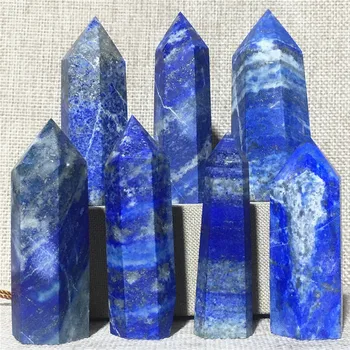 Natural Lapis Lazuli Cristal De Cuarț Baghete Puncte De Mobilier Acasă Decorare Piatră Cadou Și Rod Coloana Prisme Hexagonale Turn