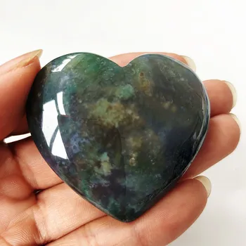 Naturale primare de culoare de apă iarba agat inima de cristal piatra de cristal mineral specimen de cristal ston