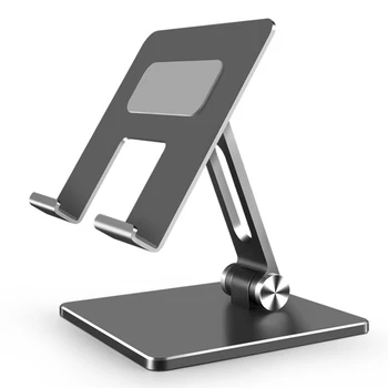 Negru/Slive Din Aliaj De Aluminiu De Telefon Stand Suport Tablet Birou Portabil Suport Pentru Telefon Tableta Pad Stand Reglabil Pliere Titular
