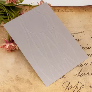 New Sosire Album Linie Neregulată Cerc de Design DIY Hârtie de Tăiere Moare Scrapbooking Plastic Relief Folder