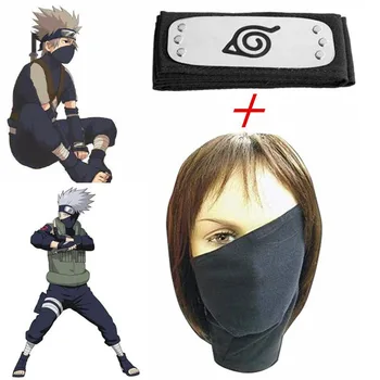 Ninja Cosplay Moda Mănuși Mască Talisman Bentita Anime Accesorii Armă Kunai Notebook Recuzită Jucărie Albastru Maskes Cadou