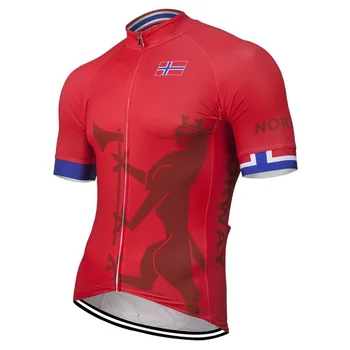 Norvegia 2020 Echipa Noua de Vară Roșu Jersey Ciclism Biciclete de îmbrăcăminte Ciclism Purta Rutier Biciclete de Munte Cursa Topuri