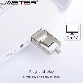 NOUL Mini 64GB 128GB Tip C Ultra Dual USB Flash Drive Memory Stick Degetul mare Pen Drive Cadouri Creative pentru Afaceri USB Flash Drive