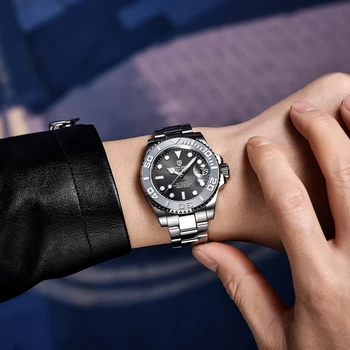 PAGANI DESIGN de Moda pentru Bărbați Ceasuri Mecanice 40MM Automată Încheietura ceas rezistent la apa 100M din Oțel Inoxidabil, sticlă de Safir Relogio