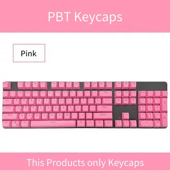 PBT OEM RGB Taste Pentru Jocuri Mecanice Tastatura Cherry MX Comuta Tastatura 104 Taste de Culoare Dublă Injecție Taste Transparente