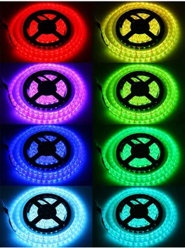 PC Benzi cu LED-uri de Calculator Cazul Bandă Adezivă Lumina 5050 SMD LED Benzi Flexibile 12V PC Lumina de Fundal Roșu Galben Albastru Culori RGB