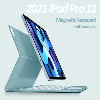 Pentru iPad Air 4 10.9 Magnetice Caz de Tastatură Inteligent fără Fir Mouse-ul și Tastatura pentru iPad Pro 11 2018 2020 2021 Funda Caz