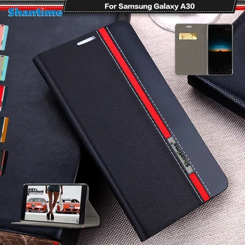 Piele PU Caz de Telefon Pentru Samsung Galaxy A30 Flip Book case Pentru Samsung Galaxy A40 Business Caz Moale Tpu Silicon Capac Spate