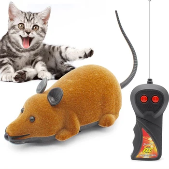 Pisicile Jucărie fără Fir Control de la Distanță RC Electronice Mouse-ul Mouse-ul Jucărie Pisica de Cățeluș Amuzant, Copii Jucărie Noutate Animal de Jucărie Cadou
