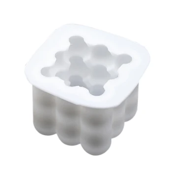Popular Tur Magic Cube Lumânare Mucegai de Soia, Ceara, Ulei Esential pentru Aromaterapie Lumânare DIY Lumânare Material ceara mucegai
