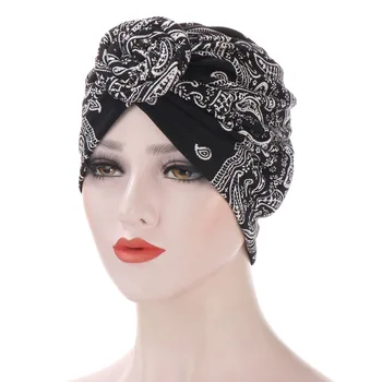 Print Trendy Material Ankara Bonete Chimioterapie Capac Bandane Accesorii De Par Boem Etnice Interior Hijab Musulman Frizură Capota Pălării