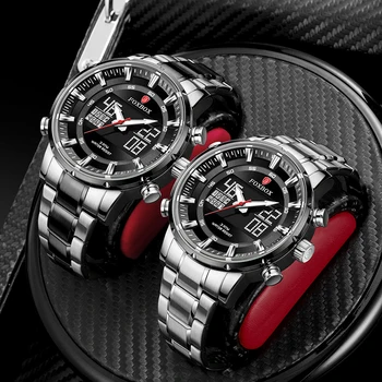 Relogio Masculino FOXBOX Brand de Top pentru Bărbați Ceasuri de Lux de Moda Cuarț Mens Militare Cronograf Sport Ceas de mână Ceas Nou