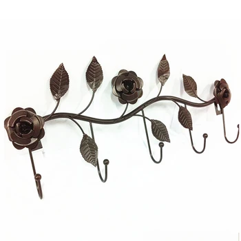 Rose Metal Cârlige de Perete Multi-Funcție cuier și cuierul Decorativ Casa de Depozitare Pentru Dormitor, Living DFK889