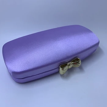 Royal Privighetorile 2019 noi violet violet satin ghearele greu cutie de caz și saci de seara pentru femei petrecere bal bolsas