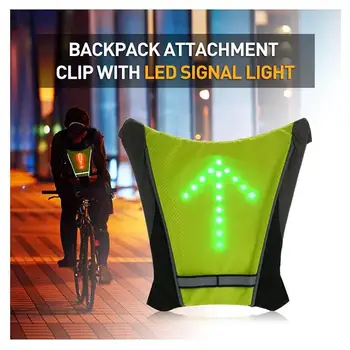 Semnal de Lumină Vesta Ciclism LED Semnal Vestă de Siguranță cu Bicicleta Wireless Lumina de Semnalizare de Echitatie de Funcționare Iluminat Vesta de Avertizare Veste