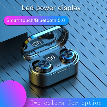 Setul cu Cască Bluetooth 5.0 LED Digital Display Căști In-Ear Wireless Pavilioane TWS