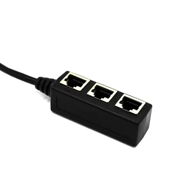 Splitter Cablu Ethernet RJ45 Adaptor de 1 Mascul La 2/3 de sex Feminin Port LAN Rețea de Sârmă Conector Ethernet RJ45 Cablu Adaptor