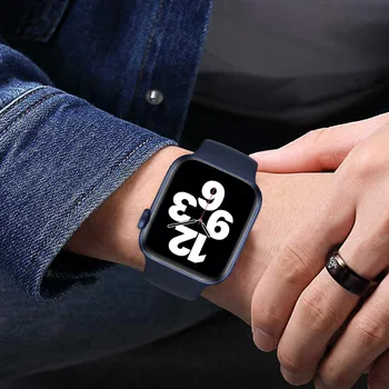 Sport Curea pentru Apple watch band 44mm 42mm 40mm 38mm Elasticitatea Tipărite bratara de silicon iwatch seria 3 4 5 6 SE watchband