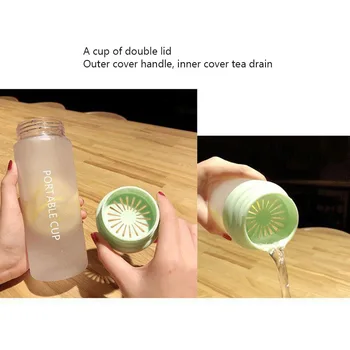 Sticla de apă de Sport portabil bărbați și femei de moda transparent creative la îndemână pahar de plastic cana de apa