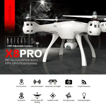 SYMA X8PRO GPS DRON WIFI FPV Cu Camera HD 720P sau în timp Real H9R Camera 4K drone 6Axis Altitudinii x8 pro RC Quadcopter RTF