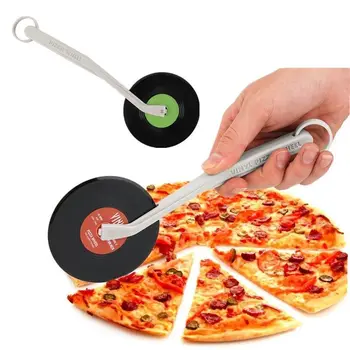 Top Spin Felie Record Player Pizza Cutter Disc De Vinil Design Pizza Cutter Roata
