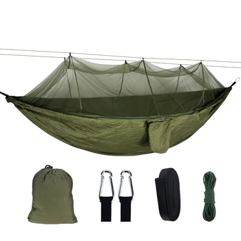 Ultralight în aer liber, Hamac Somn Leagăn Camping Plasă de Țânțari Parasuta Agățat Pat de Dormit Drumeții Cort de Călătorie 270*140cm