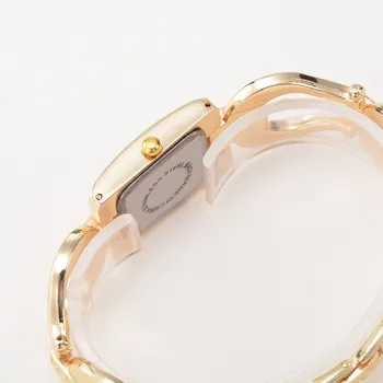 Unic Design Pătrat Cuarț Ceas Cu Diamante Doamnelor Din Oțel Inoxidabil Brățară Ceas De Mână Montre Femme Relogio Feminino Picătură De Transport Maritim