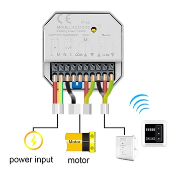 Universal 433 Mhz RF Control de la Distanță AC212 Receptor Pentru Jaluzele Automate Perdele Funcționează Cu Broadlink RM4 pro Pentru Casa Inteligentă