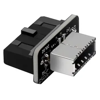 USB Antet Adaptor USB3.0 19P/20P Să TASTAȚI-E de 90 de Grade Convertor Adaptor din Față a carcasei de TIP C Plug-In Port Placa de baza Calculator