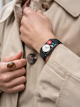 Veritabilă Bandă de Piele Pentru Huawei Watch a se POTRIVI Curea smartwatch curea Accesorii brățară brățară correa Huawei Watch fit