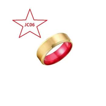 VIP JC 8mm Carbură de Tungsten Inel pentru Barbati de culoare Roșie și de Culoare de Aur Nunta Trupa Design Unic pentru El, inele pentru aniversare
