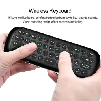 W1 2.4 G Exigibilă Bluetooth Tastatură Și Mouse-ul Pentru Laptop Smart TV Box PC-ul Wireless Air Mouse-ul Controller клавиатура беспроводная