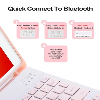 Wireless Bluetooth Tastatură Caz Pentru Samsung Tab S6 Lite 10.4 SM-P610 SM-P615 P610 P615 Tastatura husa pentru Tableta cu Pix Slot