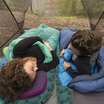 Zomake ultralight pad de dormit umplere rapidă a airbagului camping saltea de dormit trekking drumetii, camping saltea gonflabila Single