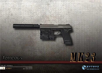 ZY2009D 1/6 Scară Soldat Armă Negru MK23 de Pistol Pistol de Model în Miniatură Jucărie se Potrivesc 12